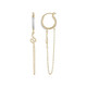 Pendientes en plata con Topacio blanco