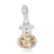 Colgante en plata con Zafiro Padparadscha