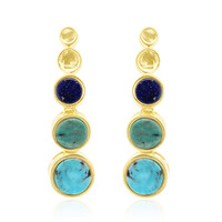 Pendientes en plata con Turquesa de Kingman (Anne Bever)
