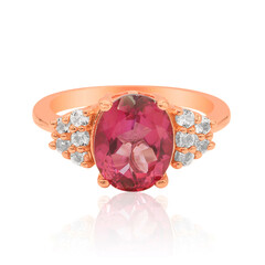 Anillo en plata con Topacio rosa