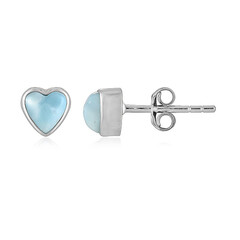 Pendientes en plata con Larimar (Bali Barong)