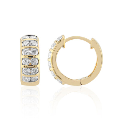 Pendientes en oro con Diamante SI1 (G) (Annette)