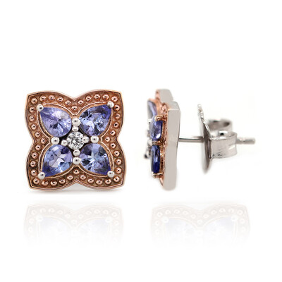 Pendientes en plata con Tanzanita (Dallas Prince Designs)
