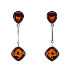 Pendientes en plata con Ámbar báltico