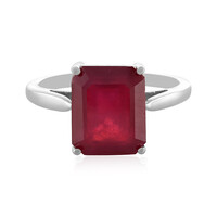 Anillo en plata con Rubí de Madagascar