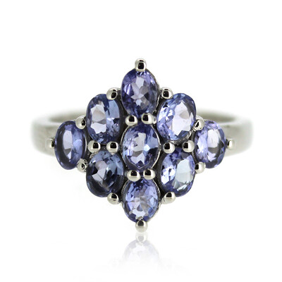 Anillo en plata con Tanzanita