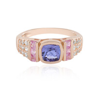 Anillo en plata con Tanzanita (Adela Silber)