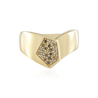 Anillo en plata con Diamante chocolate I2