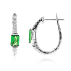 Pendientes en oro con Granate tsavorita AAA (CIRARI)