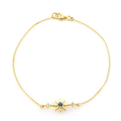 Brazalete en plata con Zafiro azul
