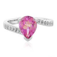 Anillo en plata con Topacio aniversario
