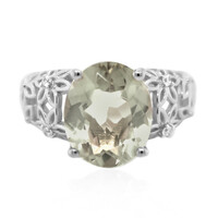 Anillo en plata con Amatista verde