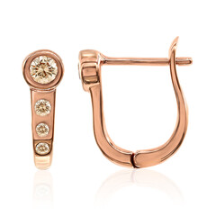 Pendientes en oro con Diamante rosa de Francia de Argyle SI1