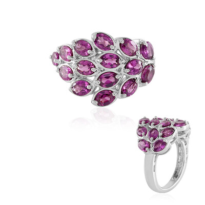 Anillo en plata con Rodolita