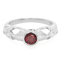 Anillo en plata con Rodolita de Brasil