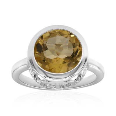 Anillo en plata con Citrino (MONOSONO COLLECTION)