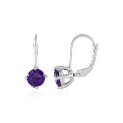 Pendientes en plata con Amatista de Zambia