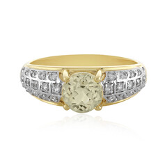 Anillo en plata con Cuncita amarillo canario