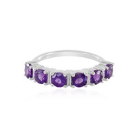 Anillo en plata con Amatista