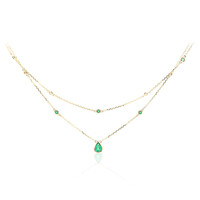 Collar en oro con Esmeralda de Zambia AAA (CIRARI)