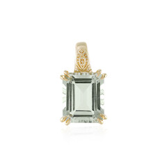 Colgante en plata con Amatista verde
