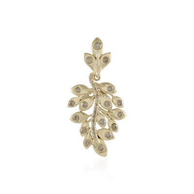 Colgante en oro con Diamante champán SI2