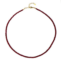 Collar en plata con Rubí