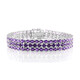 Brazalete en plata con Amatista de Zambia