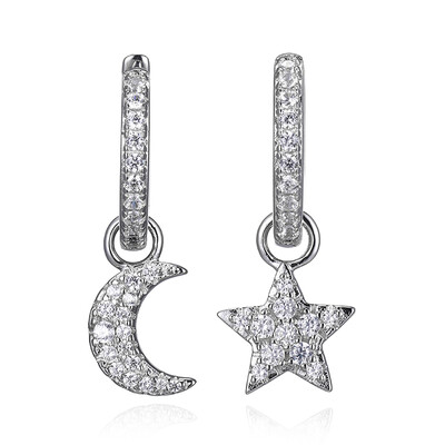 Pendientes en plata con Zircón