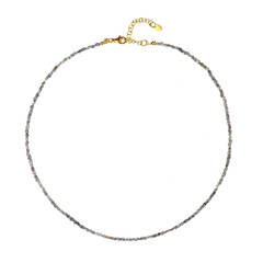 Collar en plata con Diamante plateado