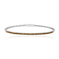 Brazalete en plata con Citrino