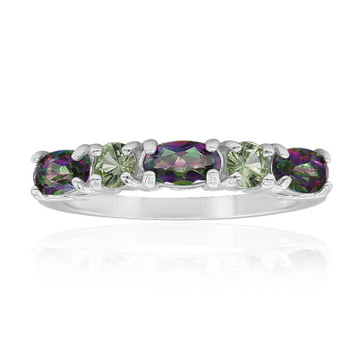 Anillo en plata con Cuarzo místico