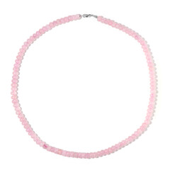Collar en plata con Cuarzo rosa