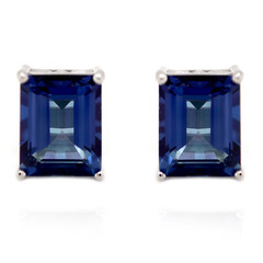 Pendientes en plata con Topacio azul royal