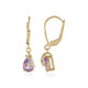 Pendientes en plata con Amatista Rosa de Francia