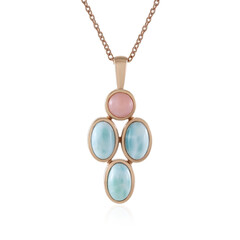 Collar en plata con Larimar (KM by Juwelo)