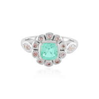 Anillo en plata con Esmeralda de Rusia