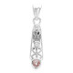 Colgante en plata con Zafiro Padparadscha