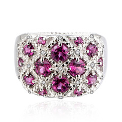 Anillo en plata con Rodolita