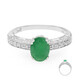 Anillo en plata con Esmeralda de Bahía