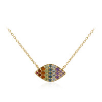 Collar en plata con Topacio azul cielo