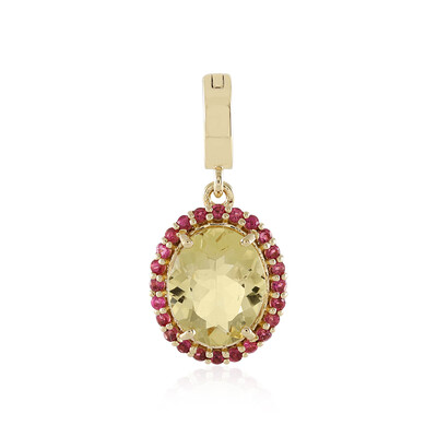 Colgante en oro con Berilo amarillo