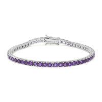 Brazalete en plata con Amatista
