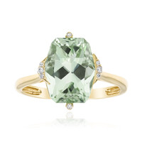 Anillo en oro con Amatista verde (CIRARI)