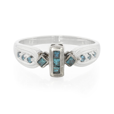 Anillo en plata con Diamante fantasía