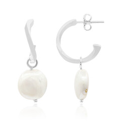 Pendientes en plata con Perla Freshwater (TPC)