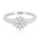 Anillo en plata con Zafiro Padparadscha
