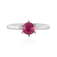 Anillo en plata con Zafiro rosa de Madagascar