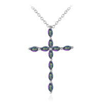 Collar en plata con Cuarzo místico