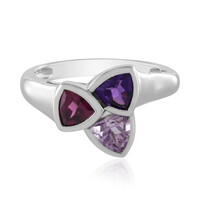 Anillo en plata con Rodolita